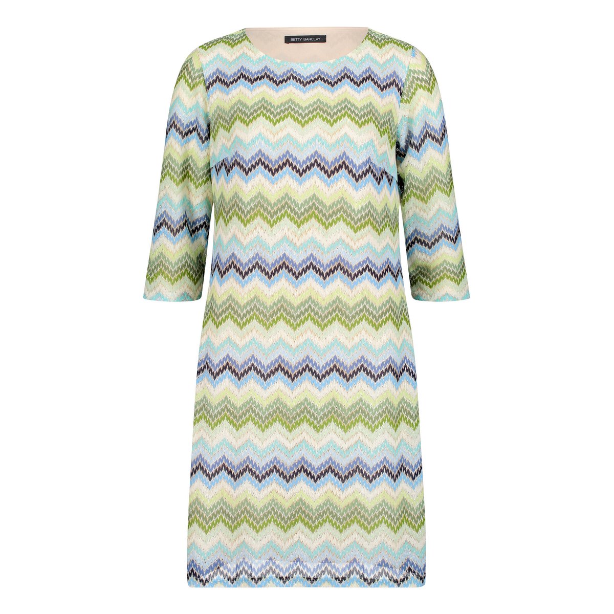 Robe droite à manches 3/4 green/blue, BETTY BARCLAY