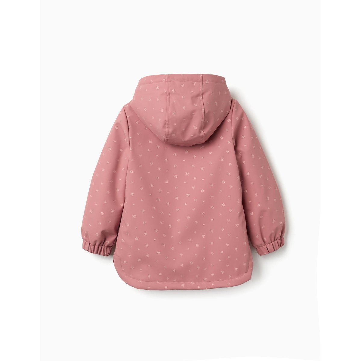 Parka en caoutchouc rembourrée avec capuche et imprimé floral rose, ZIPPY