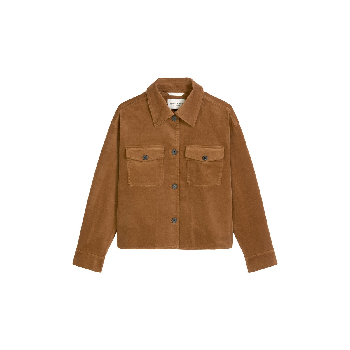 Survêtement en velours côtelé boxy en coton-modal-stretch marron clair, MARC O'POLO