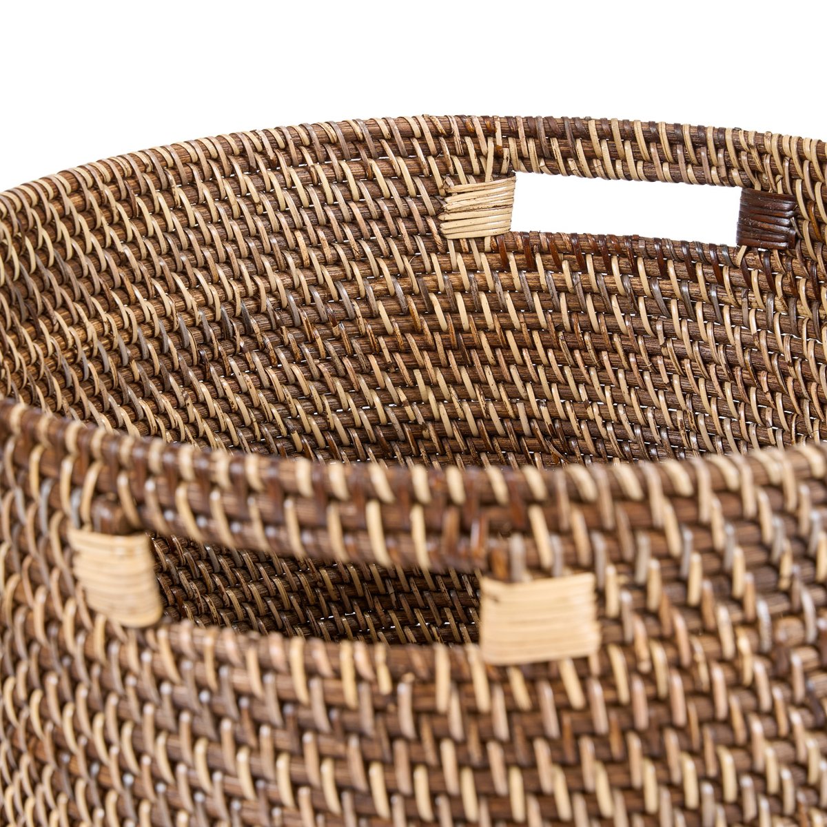 Panier à linge en rotin LAUNDRILLA brun naturel, BAZAR BIZAR