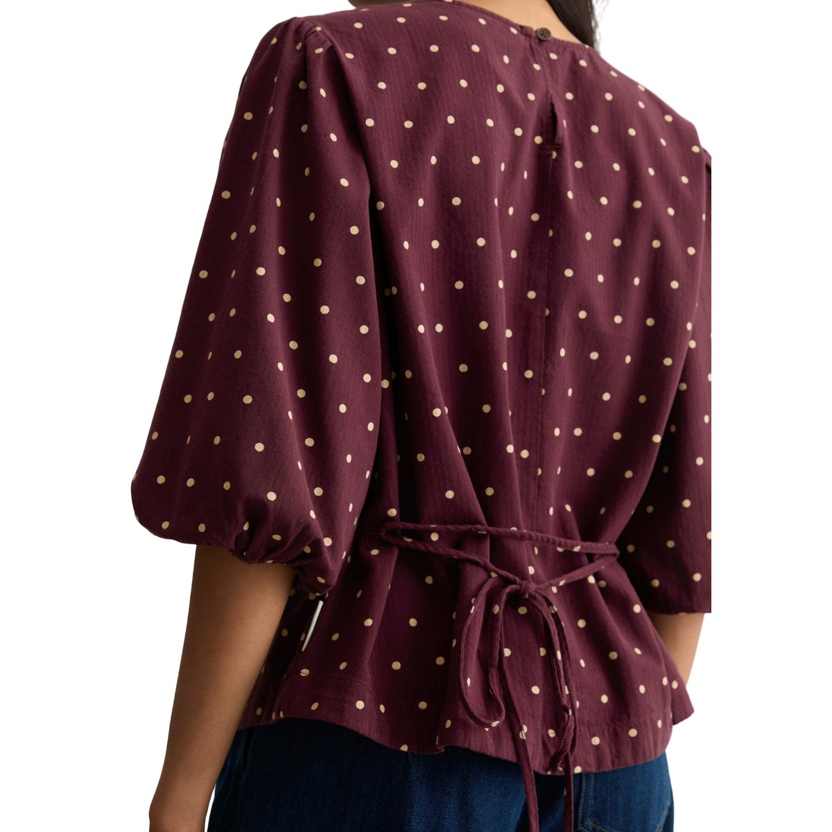 Chemisier en seersucker, coupe classique en pur coton bio rouge, MARC O’POLO DENIM