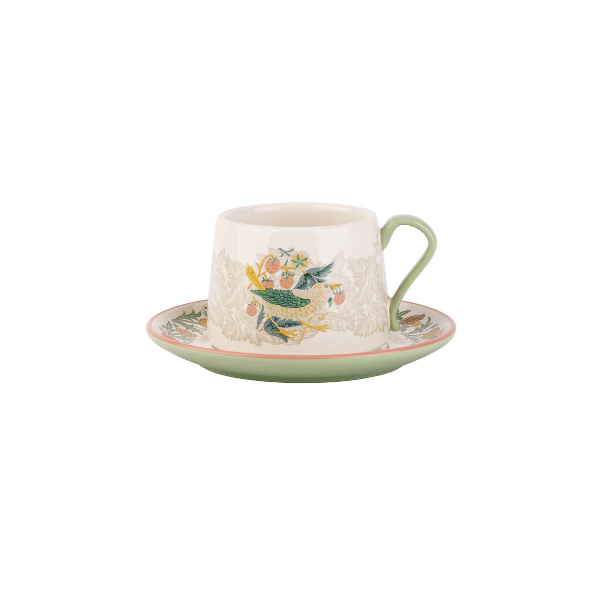 Kitchen Garden Teacupt & Saucer Set multi-coloured, WILLIAM MORRIS AT HOME