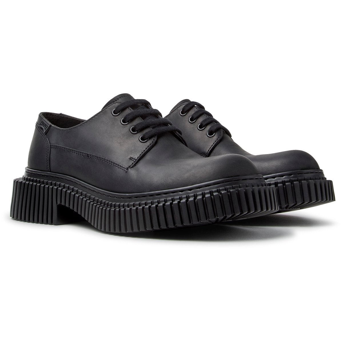 Derbies Pix Berlin Nubuck Leather noir 004, CAMPER