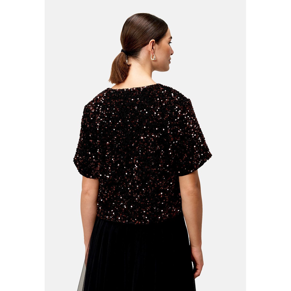 Veste blazer mit pailletten blackbrown, ZERO