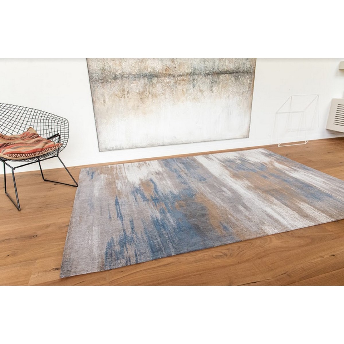 Tapis salon et chambre coton Atlantic Grey Impression gris, NOVATREND