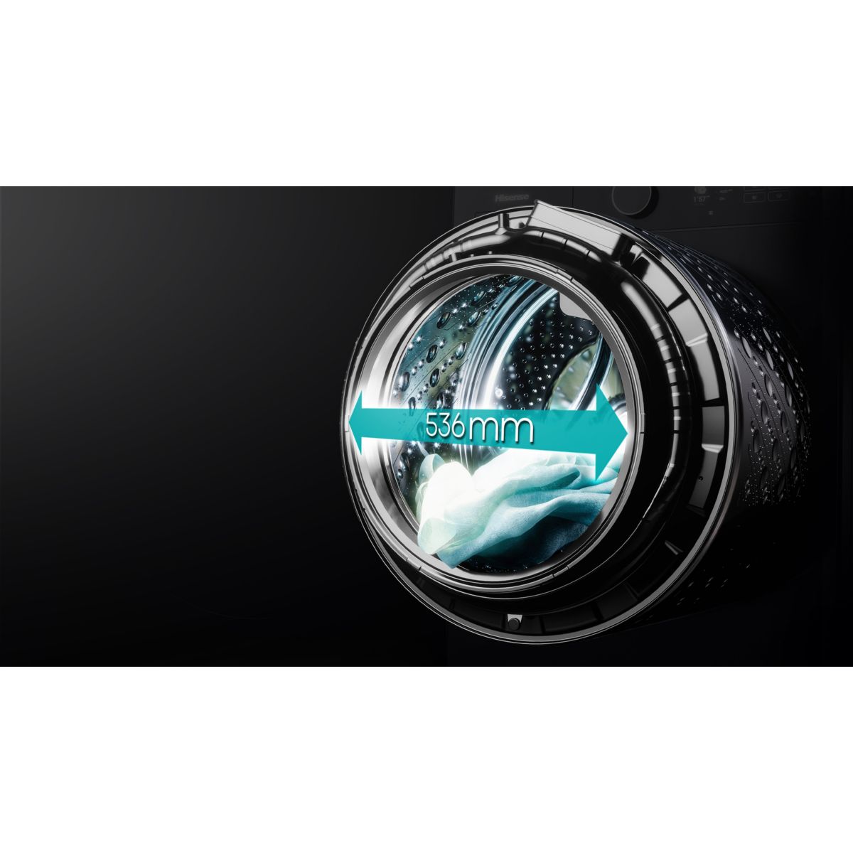 Lave linge hublot WF5i1045BBQ couleur unique, HISENSE