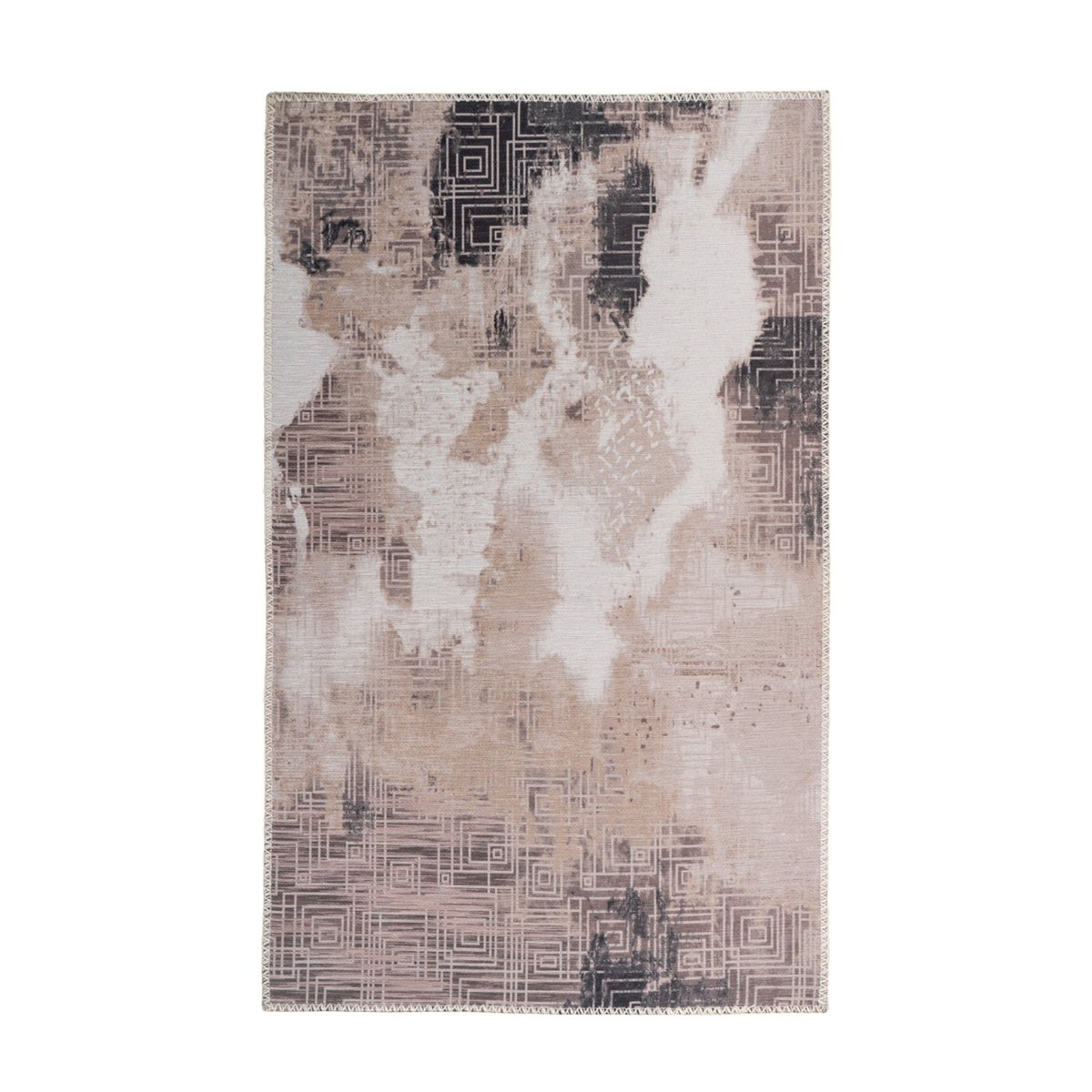 Tapis de PRIÈRE vintage motif géométrique crème, ARTE ESPINA
