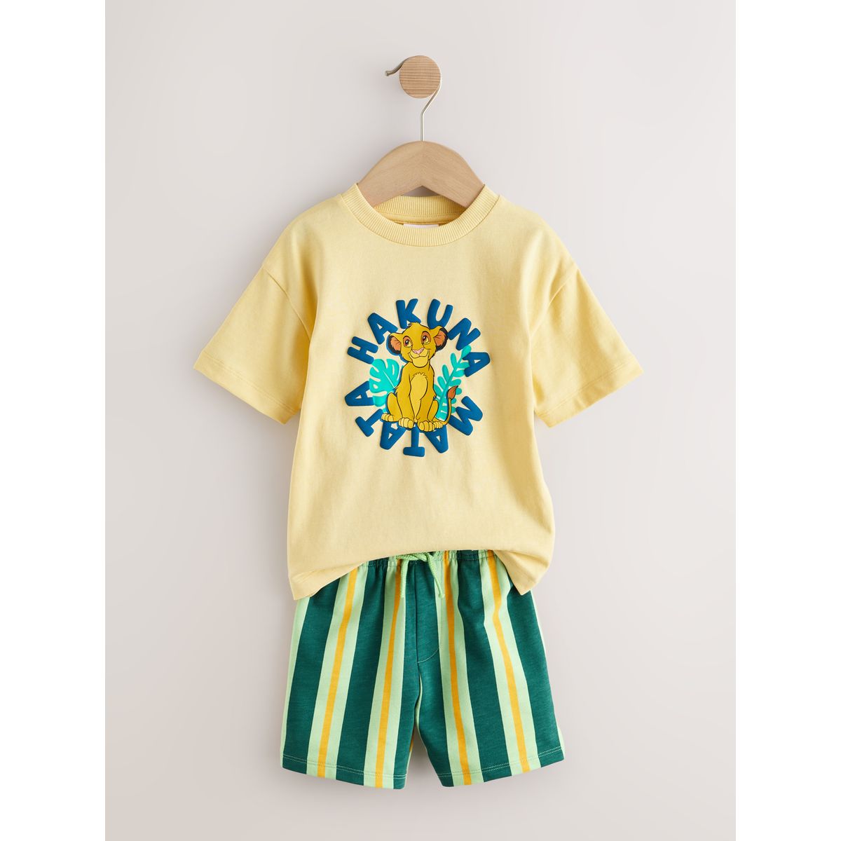 T-shirt manches courtes et short le roi lion jaune, NEXT