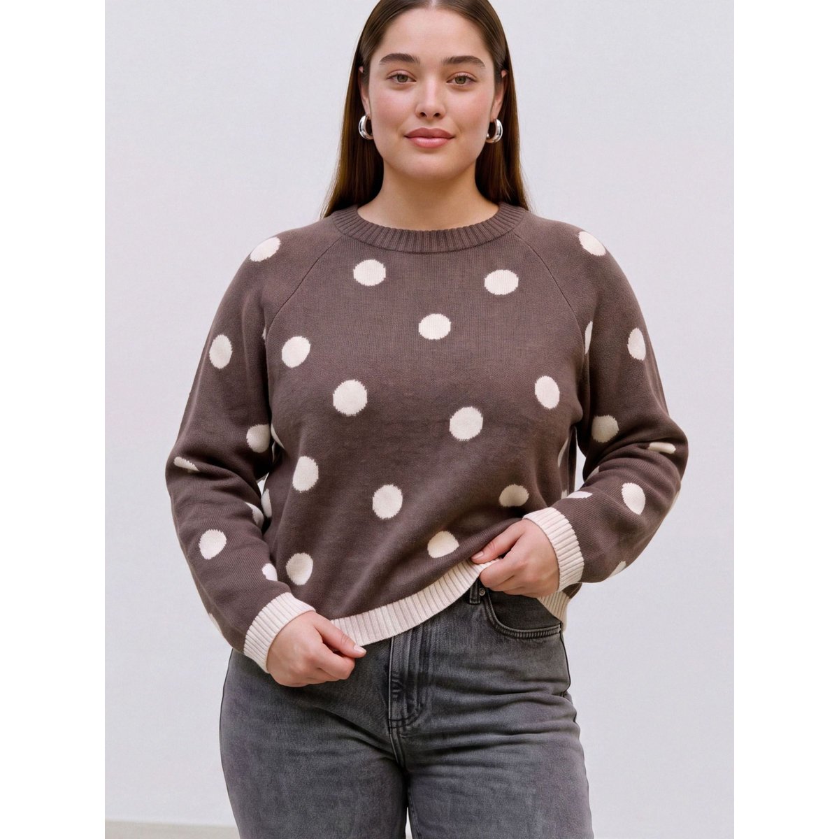 Pull En Maille marron - chocolate torte 1, VERO MODA