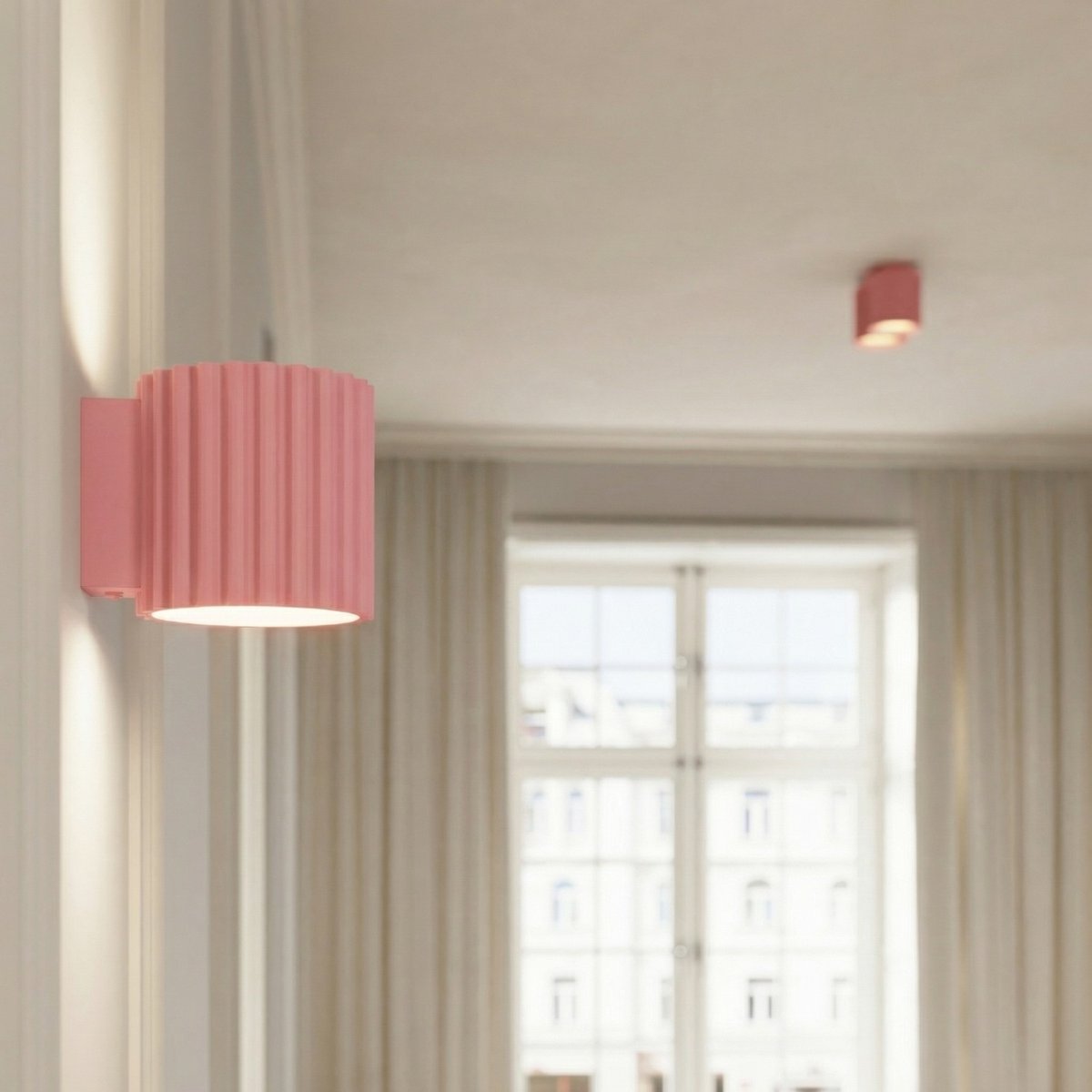 Plafonnier Aluminium Rose GU10 1 AURA rose, EDEN