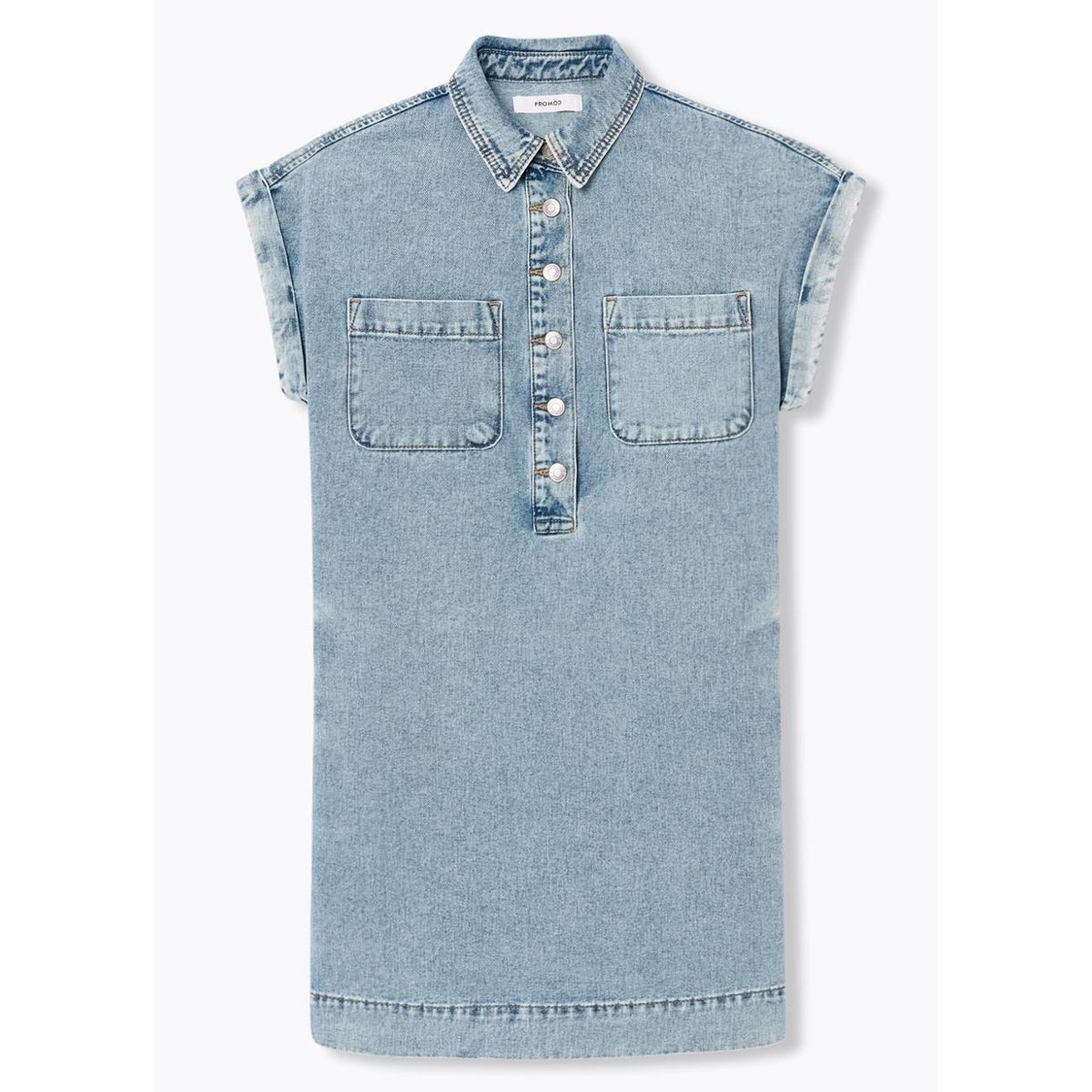 Robe courte en toile jean moyen, PROMOD