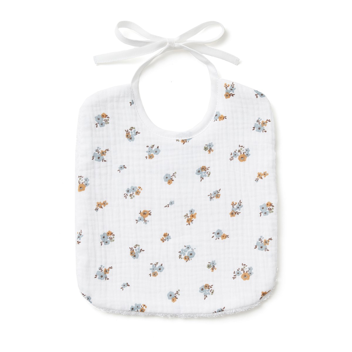Bavoir gaze de coton LES ESSENTIELS fleurs, COCOEKO