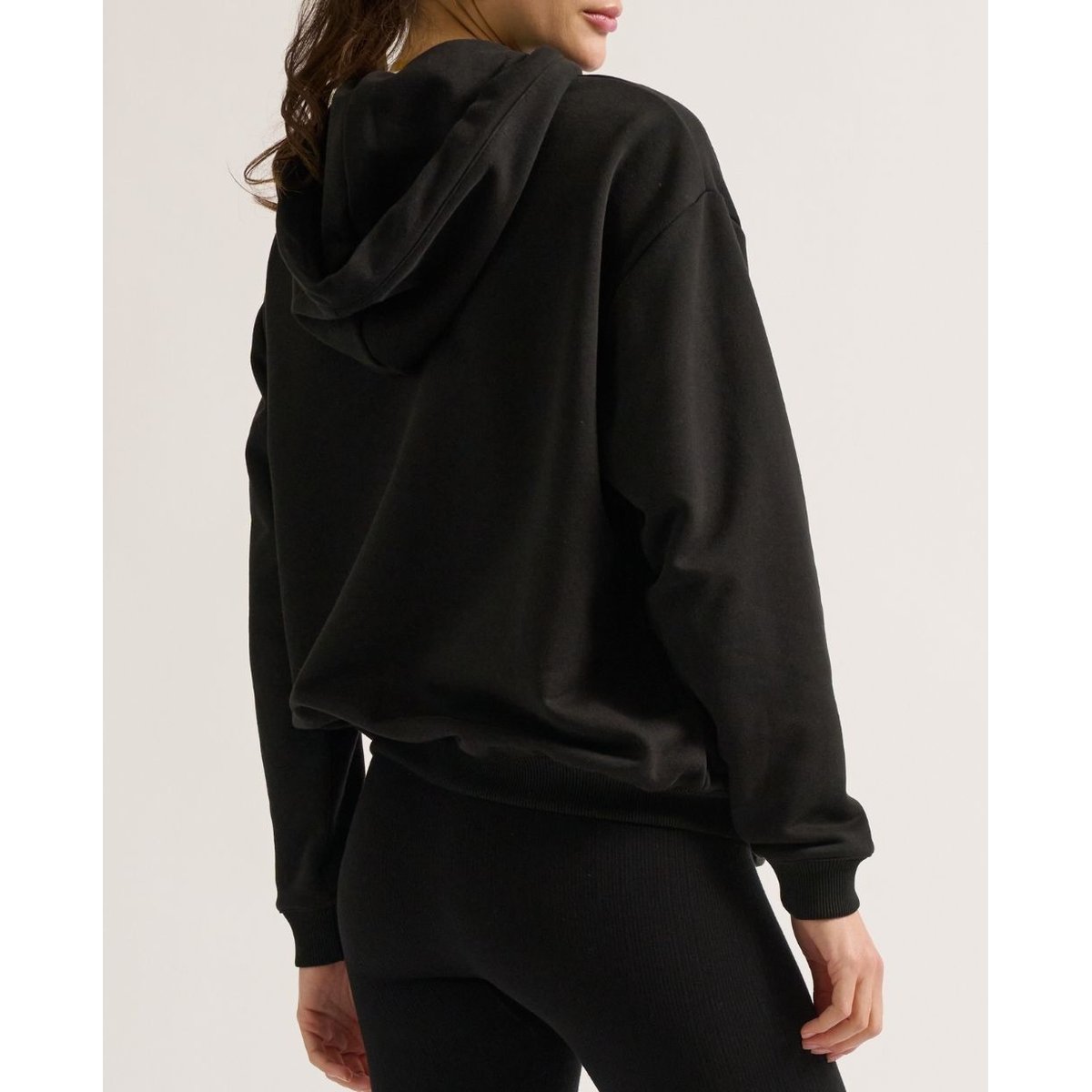 Hoodie de grossesse et allaitement Boston noir, CACHE COEUR