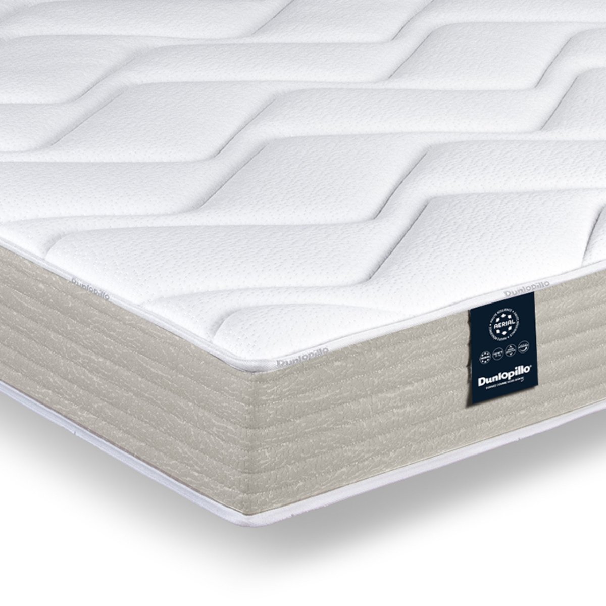 Matelas en mousse HR confort ferme Camélia couleur unique, DUNLOPILLO