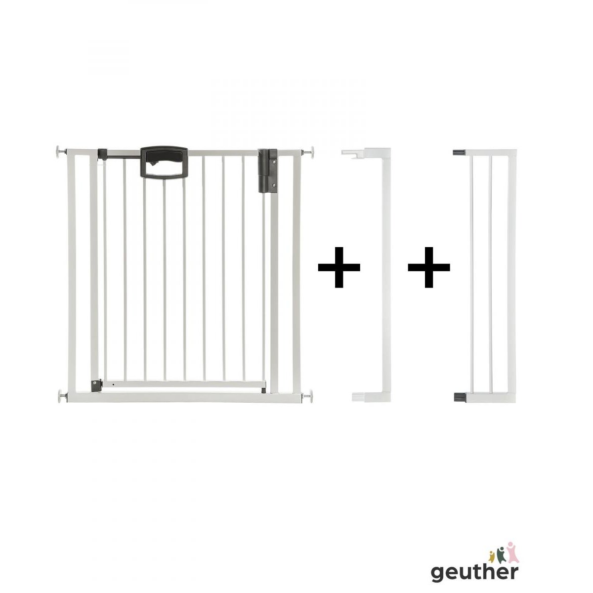Barrière de porte à pression Easylock Plus métal104,5 cm 112,5 cm couleur unique, GEUTHER
