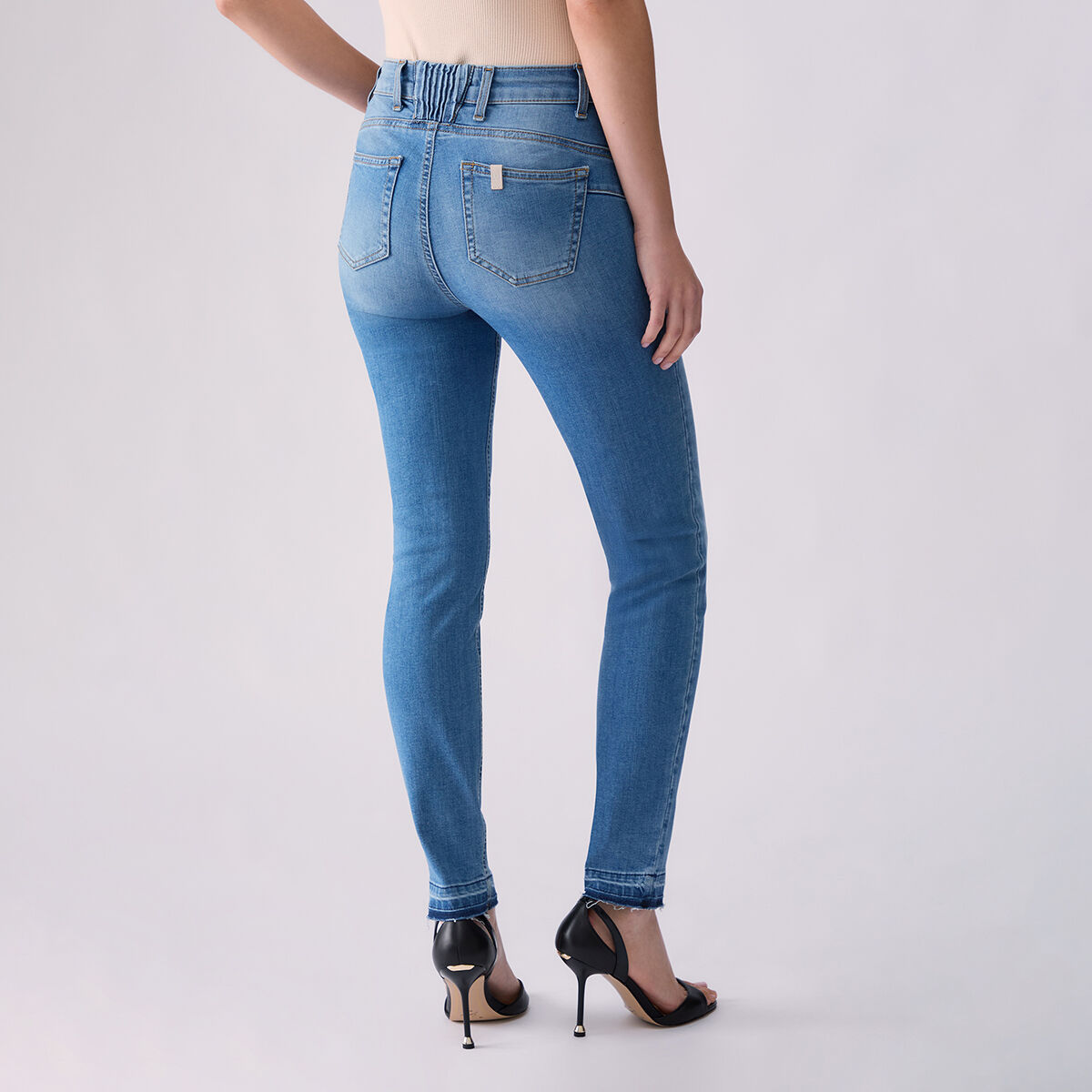 Jean skinny délavé denim bleu, LIU JO