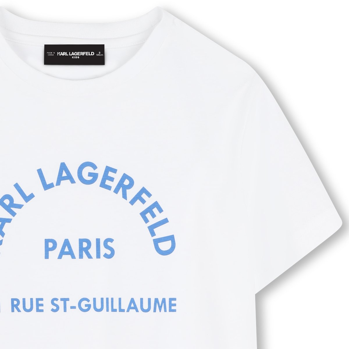 T-shirt à manches courtes blanc, KARL LAGERFELD KIDS