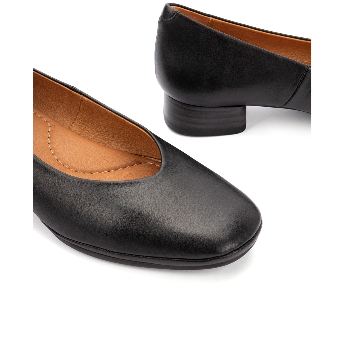 Chaussures à talon cuir Ubeda forme large black, PIKOLINOS