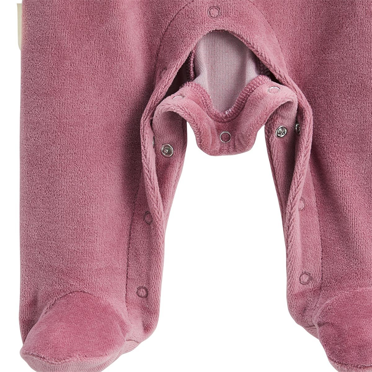 Pyjama bébé en velours Matcha rose, PETIT BEGUIN
