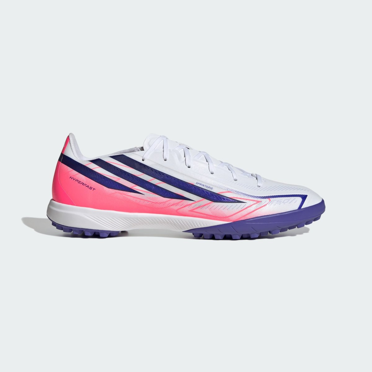 Chaussure De Football F50 Hyperfast League Turf Chaussure De Football F50 Hyperfast League Turf cloud white / solar purple / solar turbo, adidas Performance
