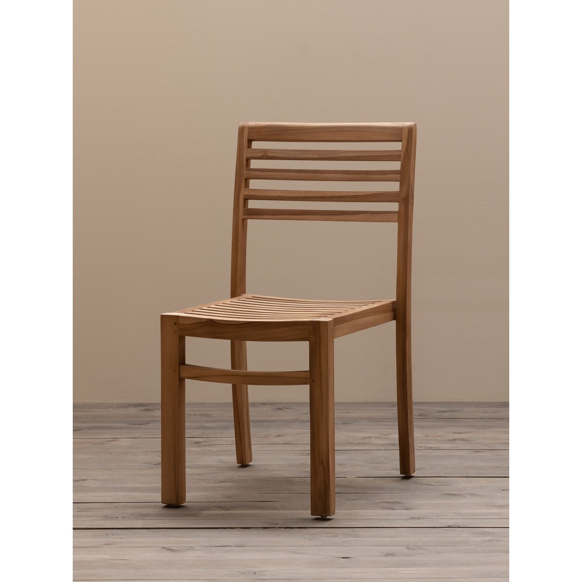 Chaise en teck TIRAMA bois clair, CHEHOMA