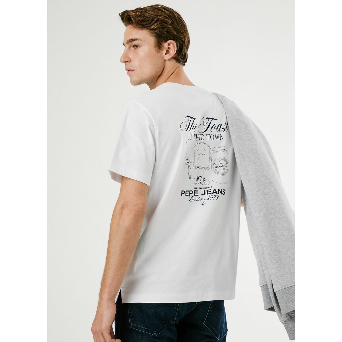 Thiago Short-Sleeve T-Shirt white, PEPE JEANS