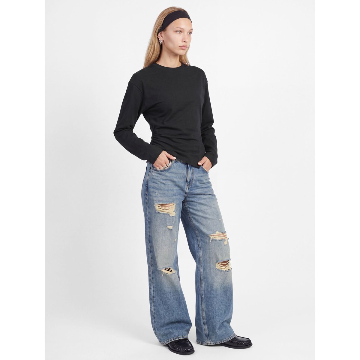 Top Asymétrique black 1, JJXX