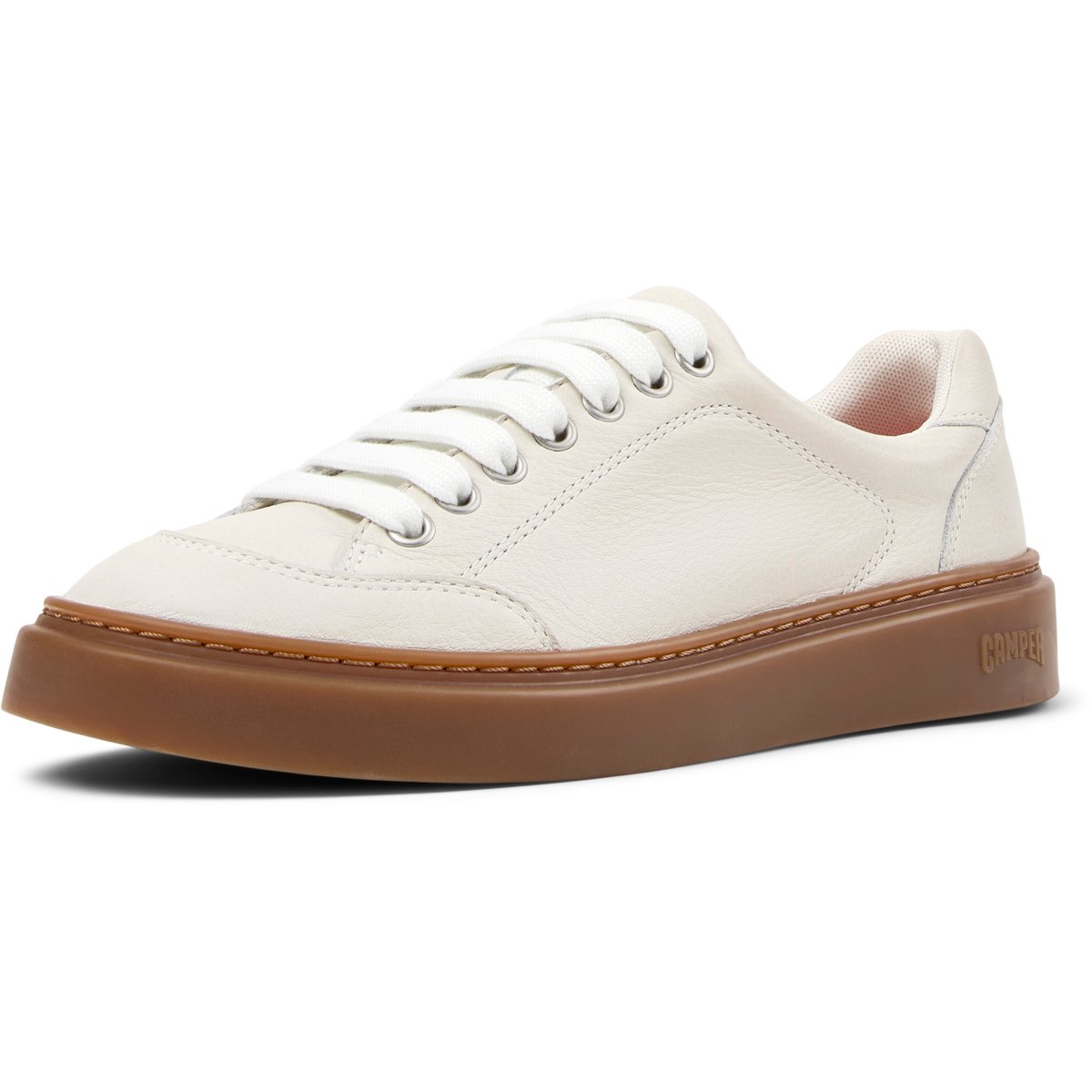 Baskets Runner Twentyfive Smooth Leather blanc naturel, CAMPER