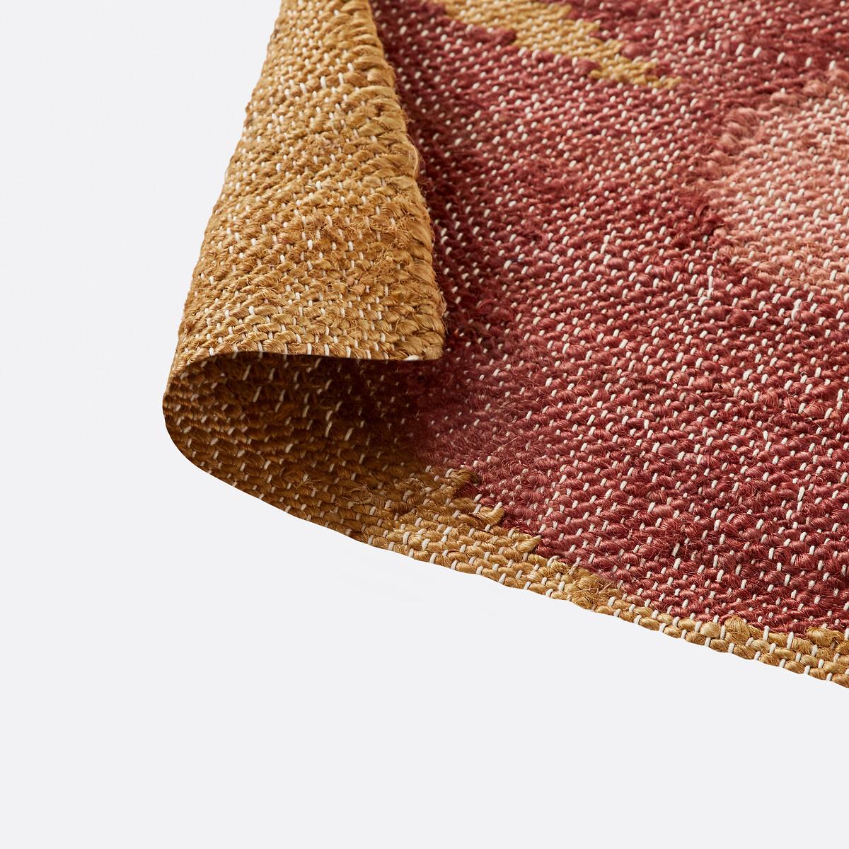 Tapis en 89% jute, LASSAN multicolore, LA REDOUTE INTERIEURS