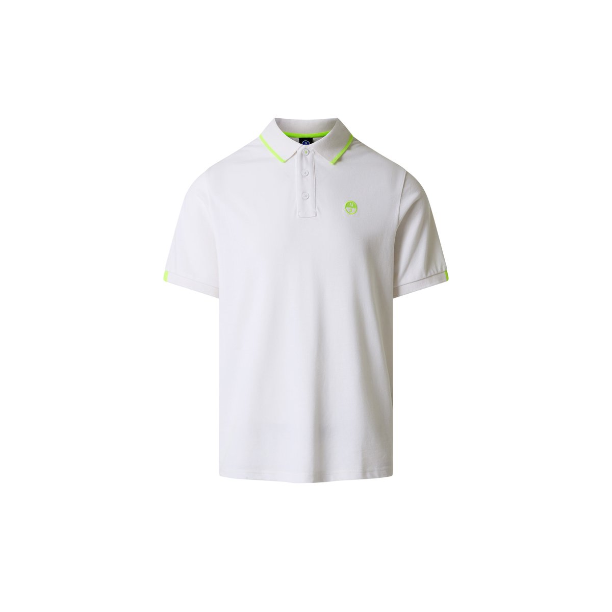 Polo avec des accents néon blanc, NORTH SAILS