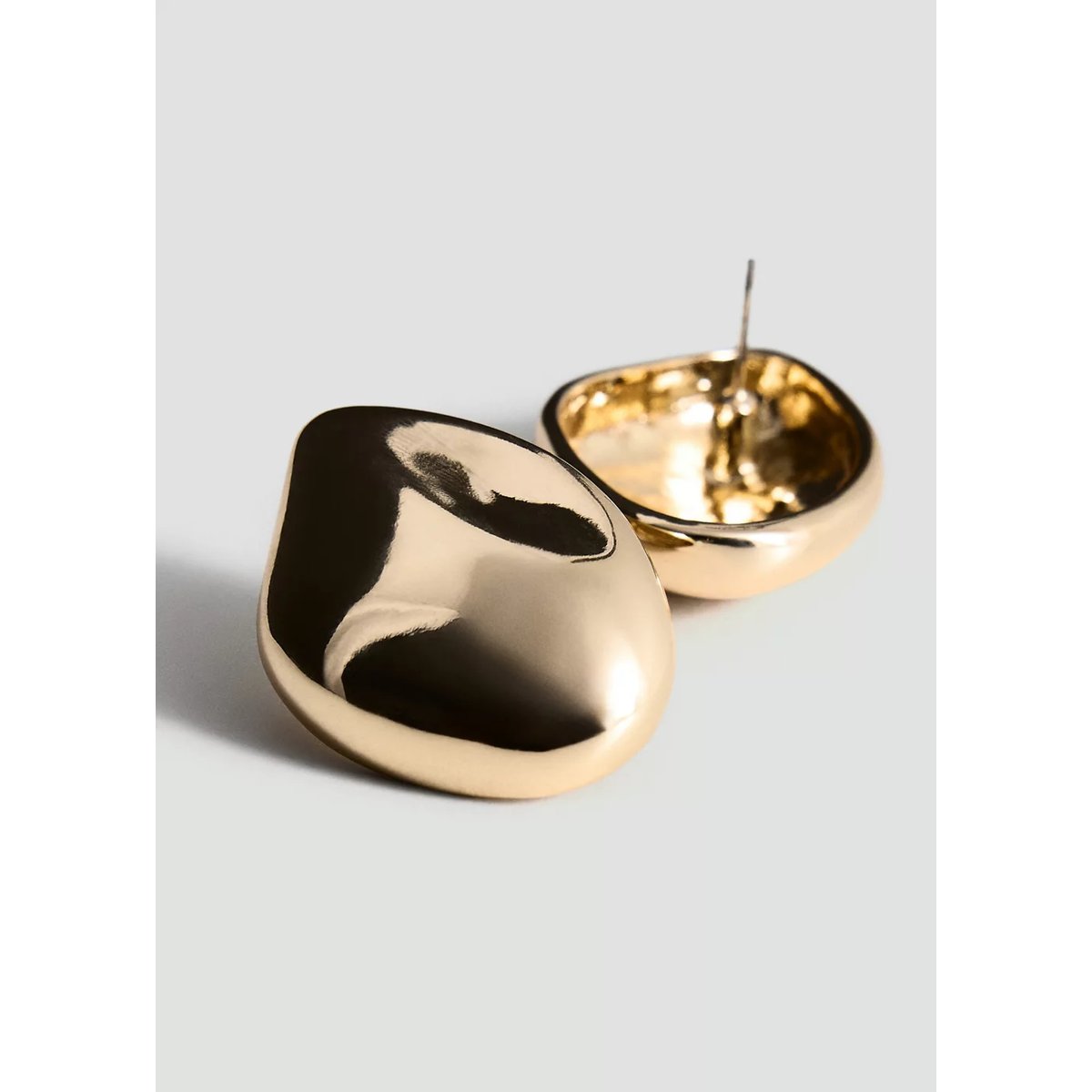 Boucles d'oreilles relief or, MANGO