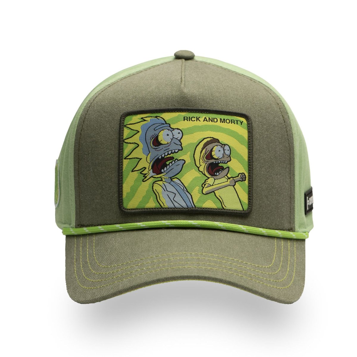 Casquette baseball Rick & Morty vert clair/kaki, CAPSLAB