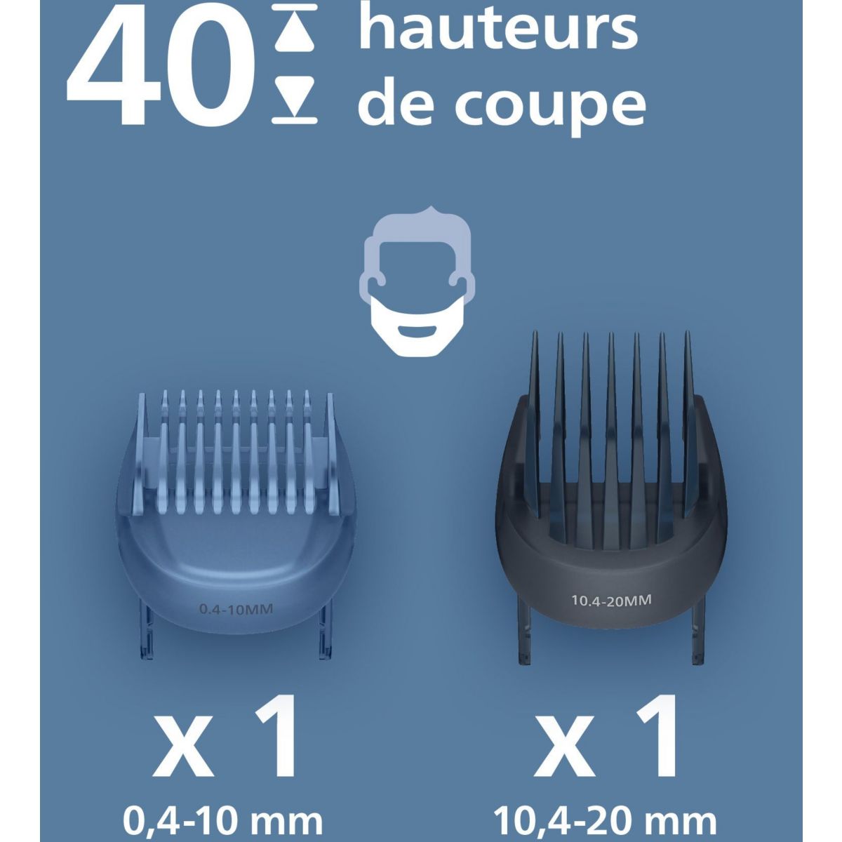 Tondeuse barbe BT5775/15 Series 5000, molette réglable, 40 hauteurs de coupe, précision 0,2 mm, autonomie 100 mn couleur unique, PHILIPS