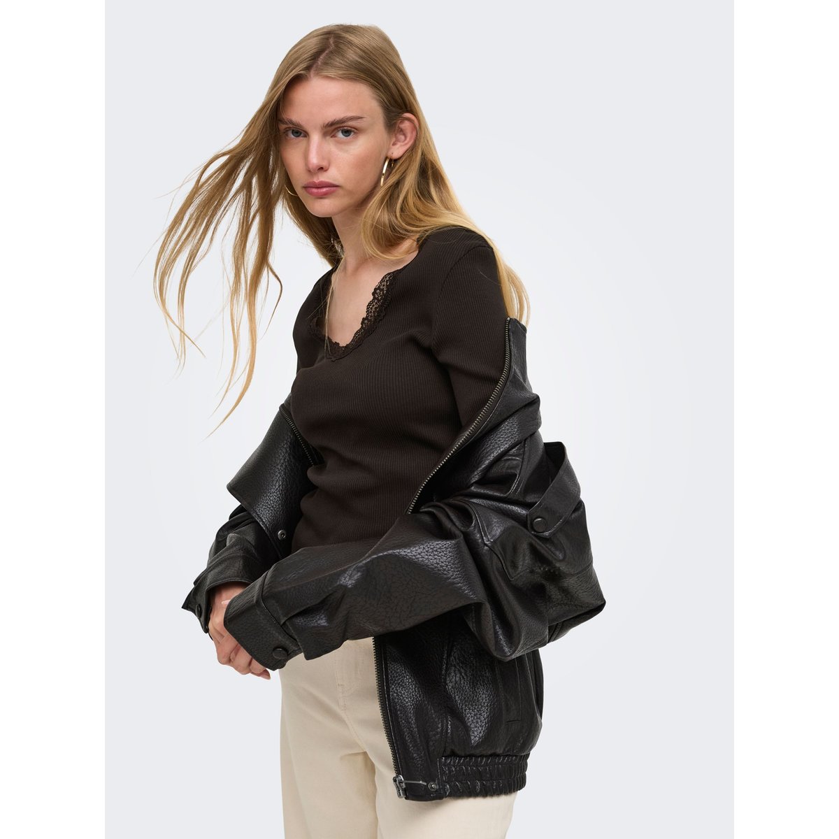 Blouse marron - chocolate torte 1, ONLY