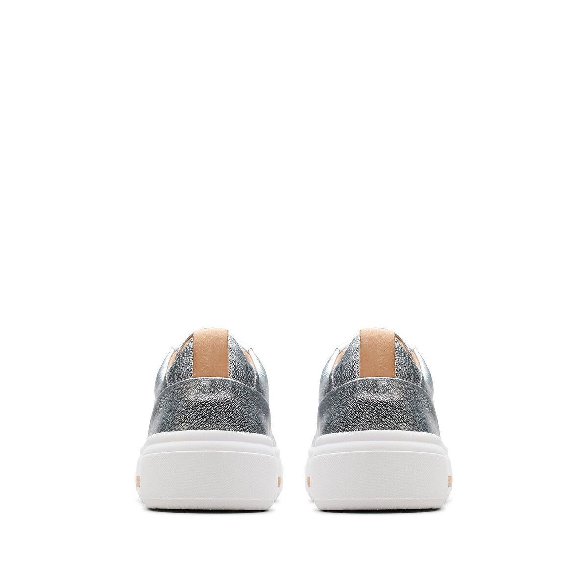 Hollyhock Walk Leather Trainers silver-coloured, CLARKS