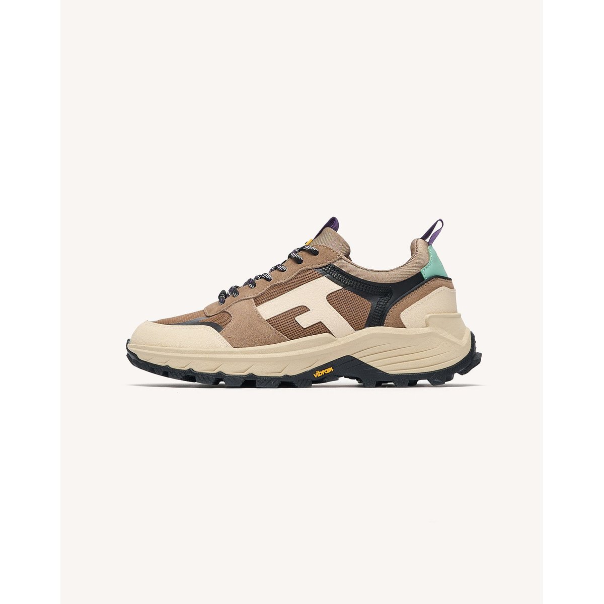 Running tissu suede HAZEL MONSTERA beige clair, FAGUO