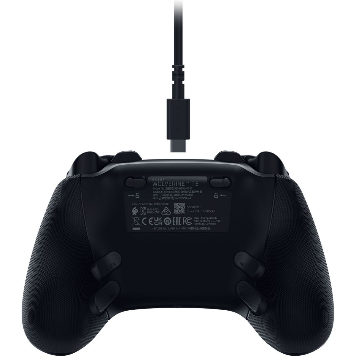 Manette Wolverine V3 Tournament Ed Noir couleur unique, RAZER