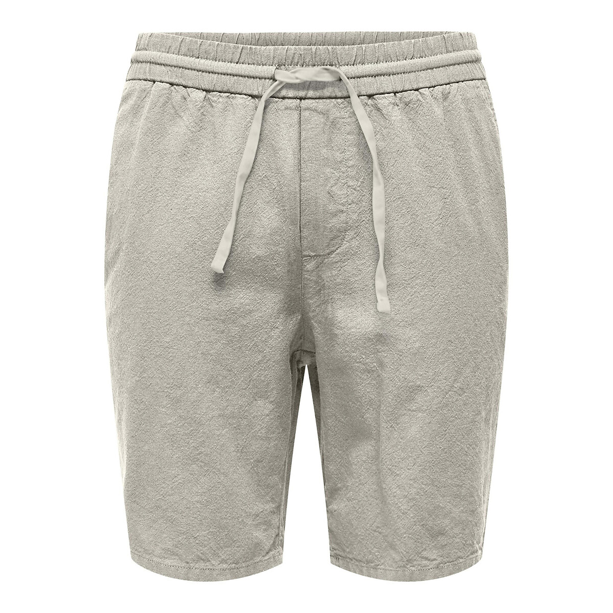 Short avec cordon de serrage beige, ONLY & SONS