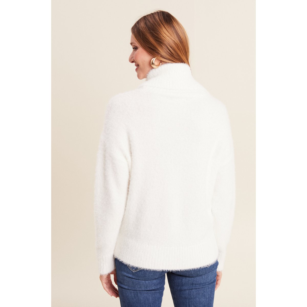Pull manches longues ecru, BREAL