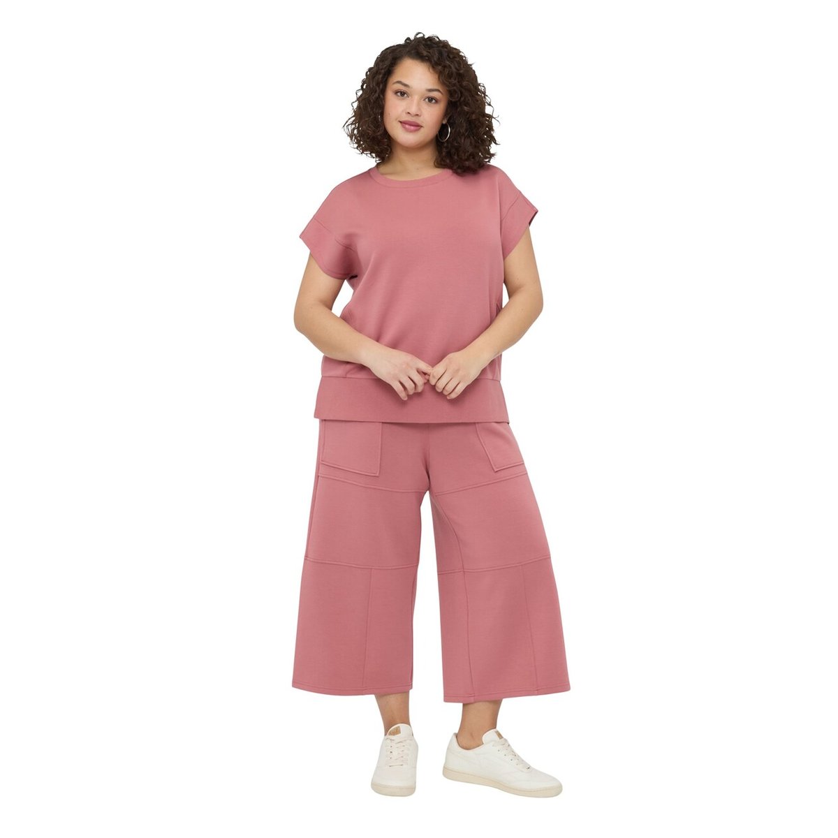 Pantalon cropped rose, FIORELLA RUBINO