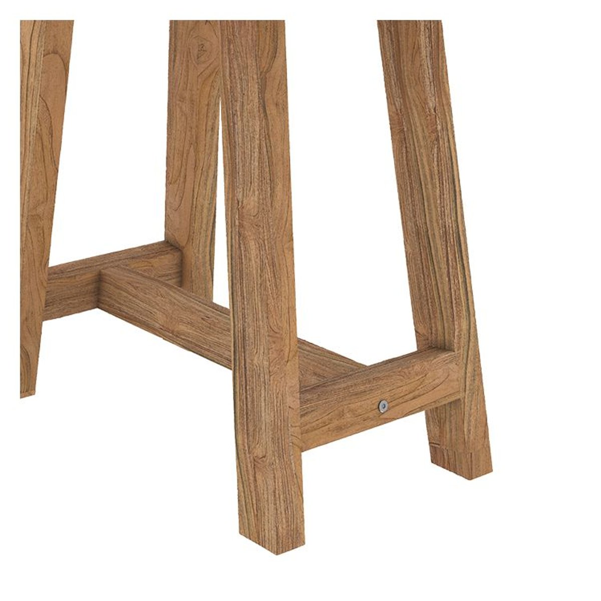 Tabouret en bois de teck recyclé - DAO bois clair, MAISON PAVANE