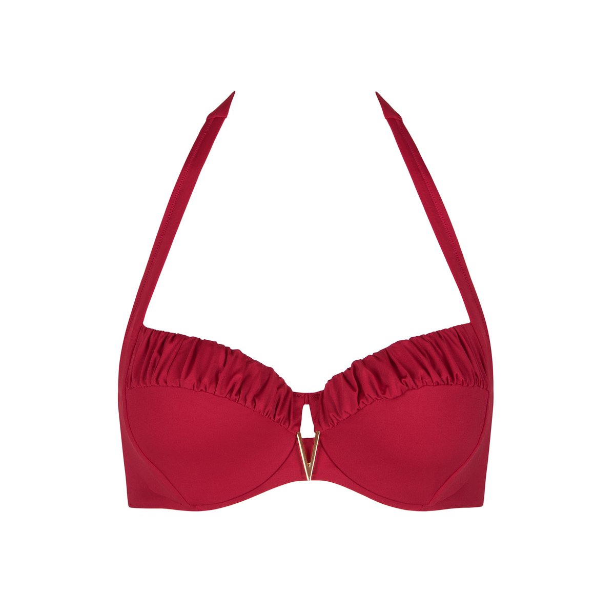 Haut maillot de bain armaturé dos nu Isola Rossa rouge, LISCA