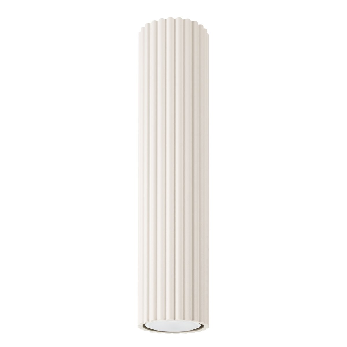 Plafonnier Aluminium Beige GU10 1 Karbon 30 beige, EDEN