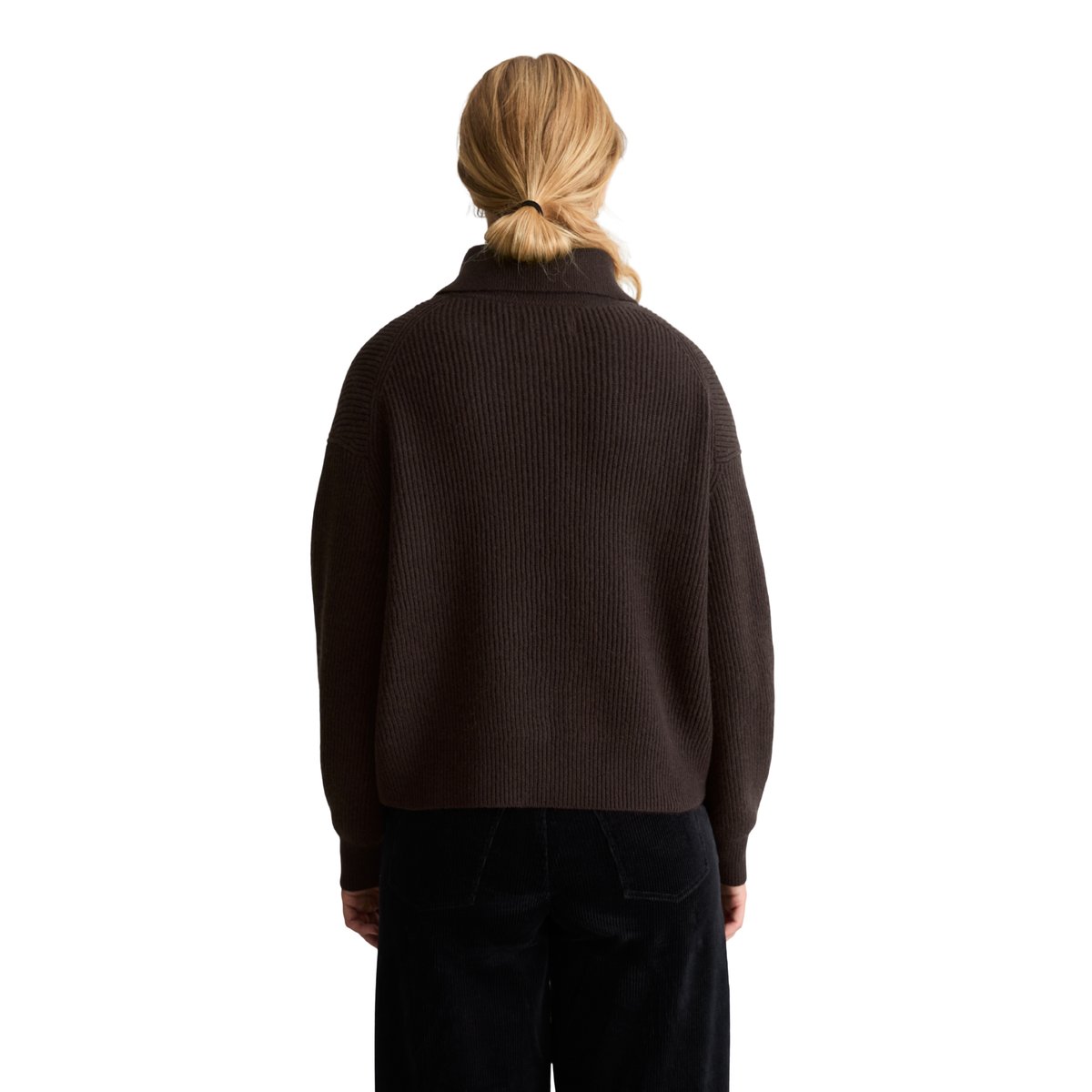Cardigan en laine mérinos, coupe classique au toucher doux marron, MARC O’POLO DENIM
