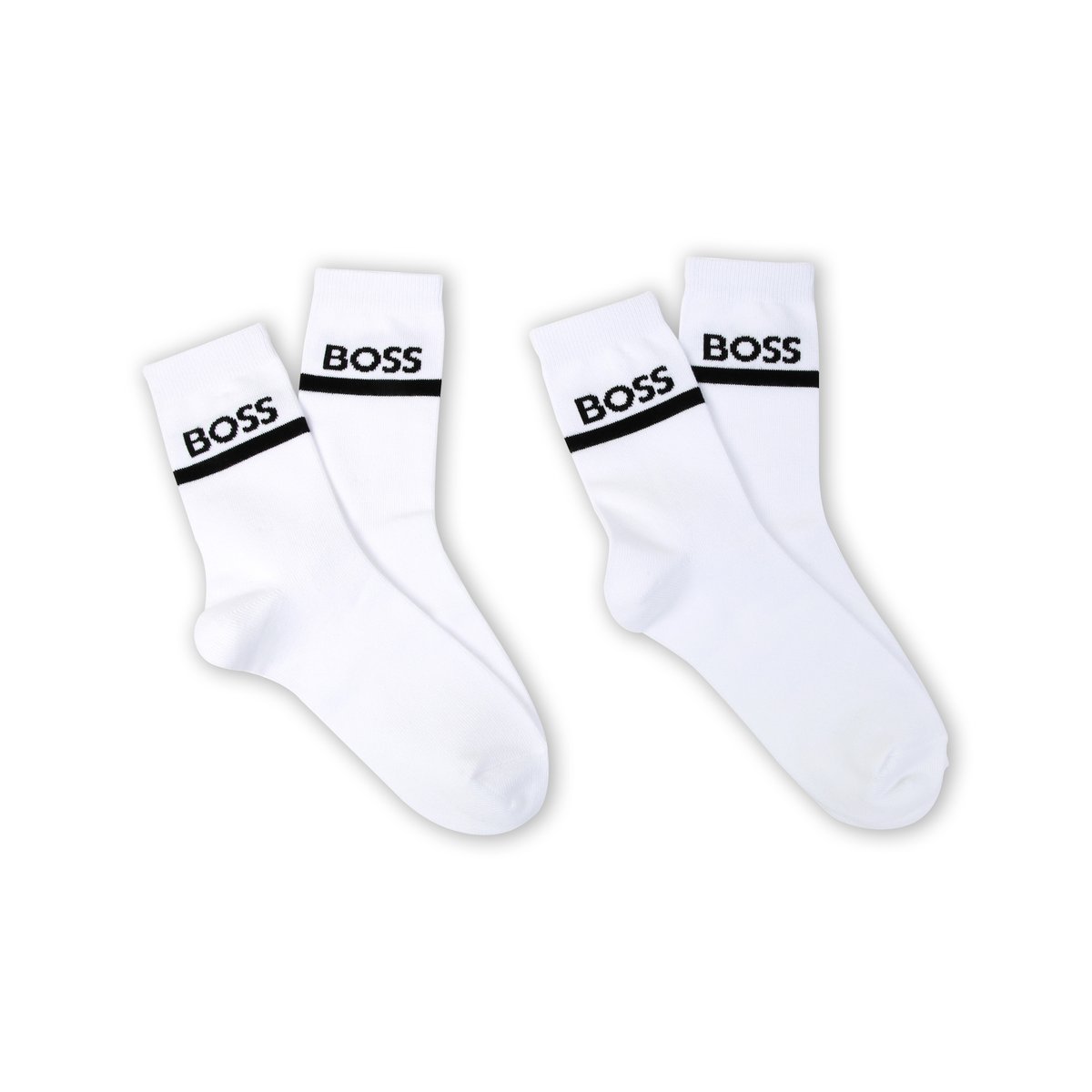 Lot de 2 paires de chaussettes blanc, BOSS KIDSWEAR