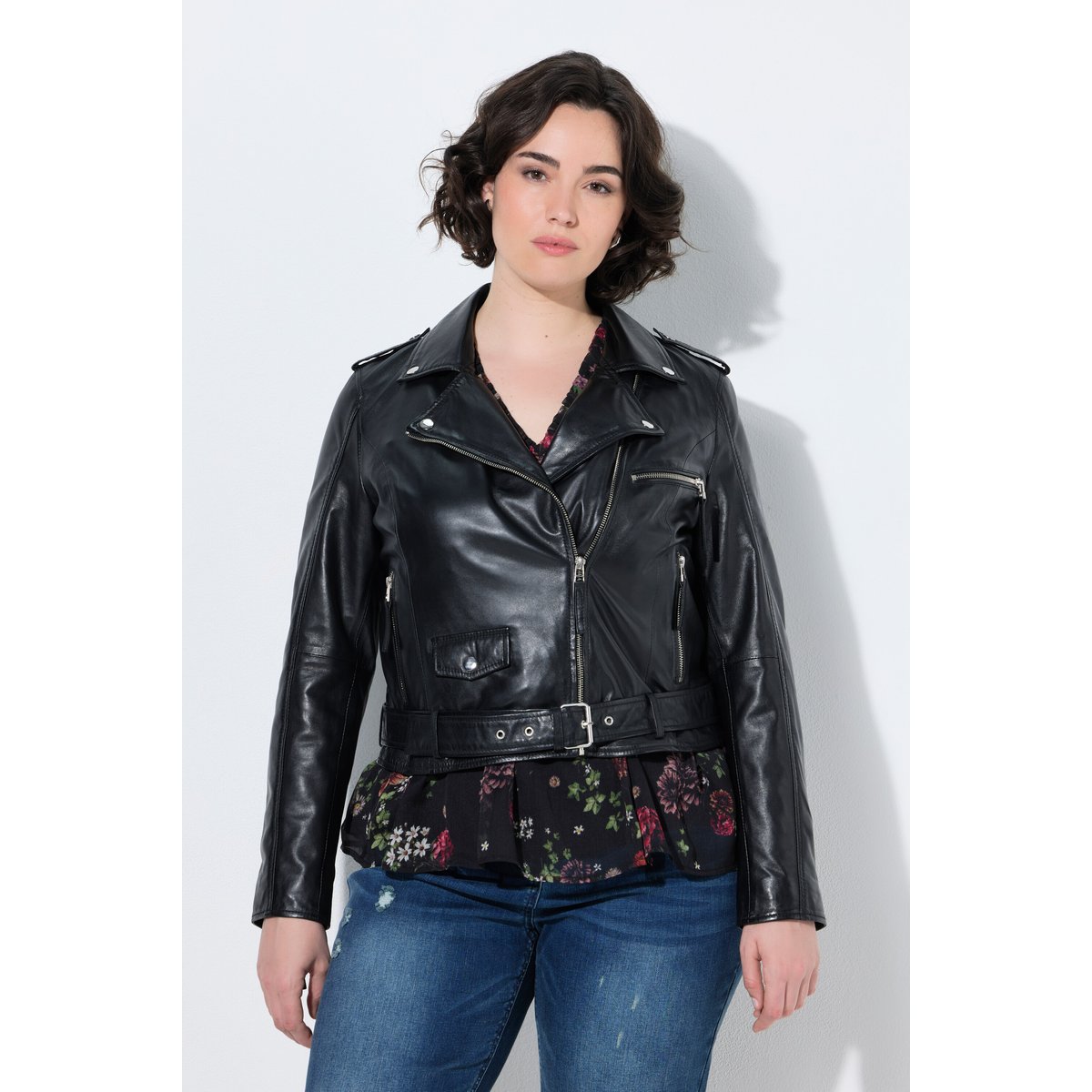 Perfecto / veste de motard en cuir noir, ULLA POPKEN