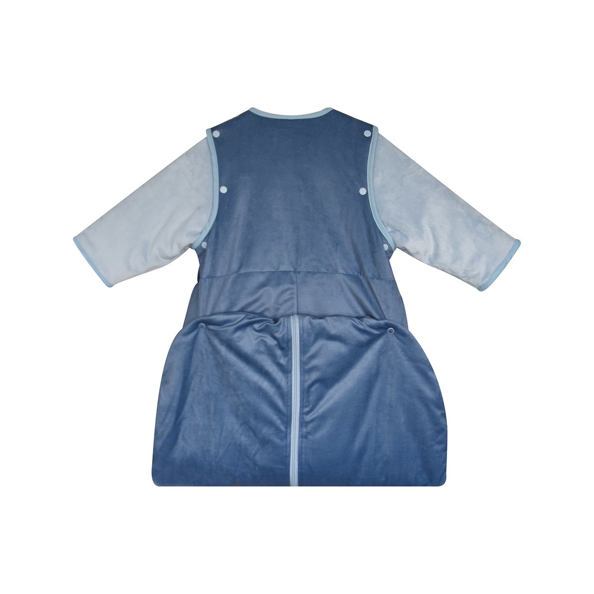 Gigoteuse 6/36m micky velours doux manches amovibles securite auto bleu, SUCRE D'ORGE