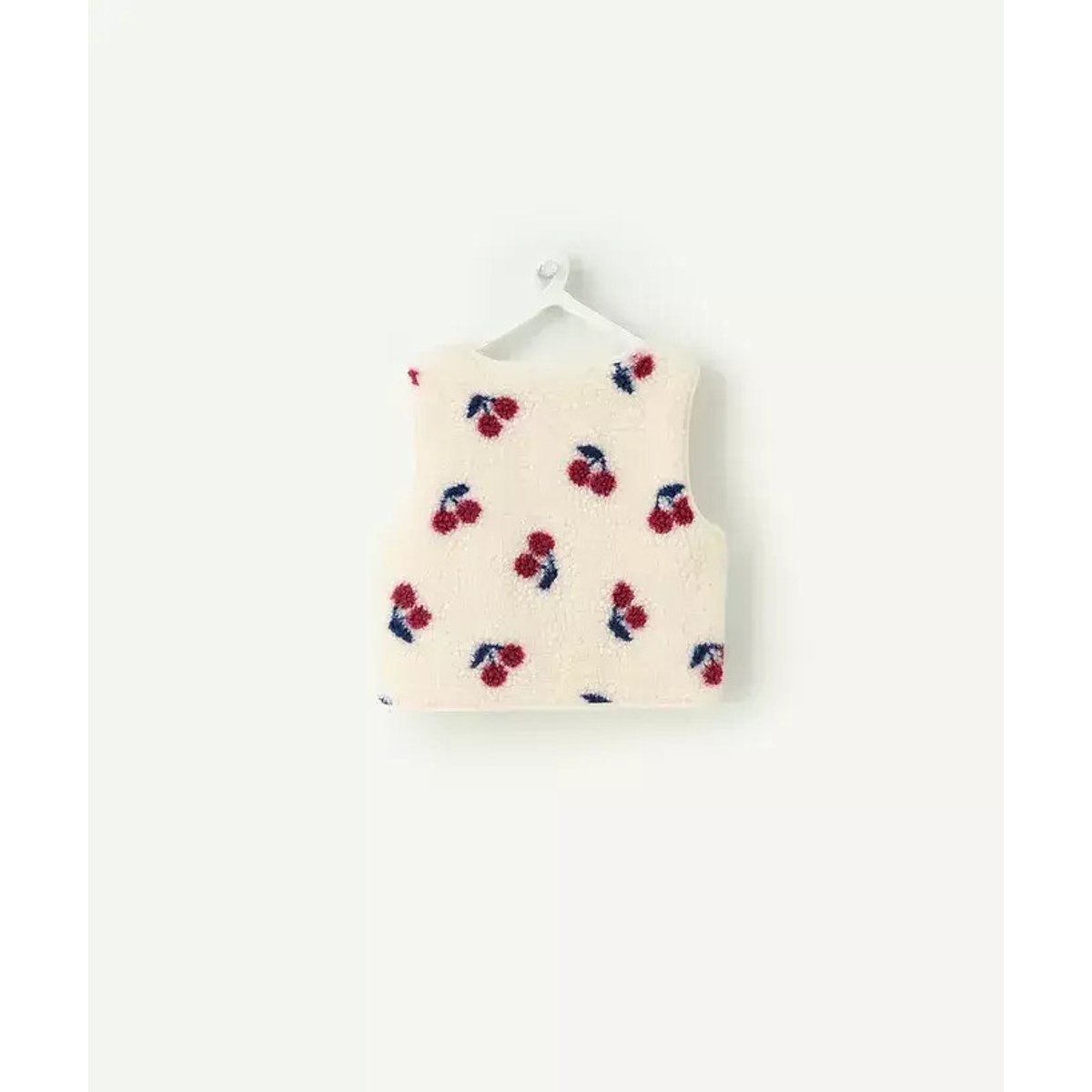 Gilet senza maniche, con stampa con ciliegie ecru , TAPE A L'OEIL