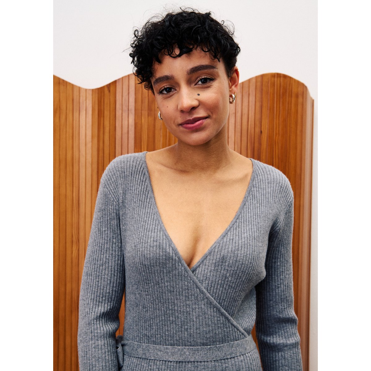 Robe GERMINI gris, FRNCH