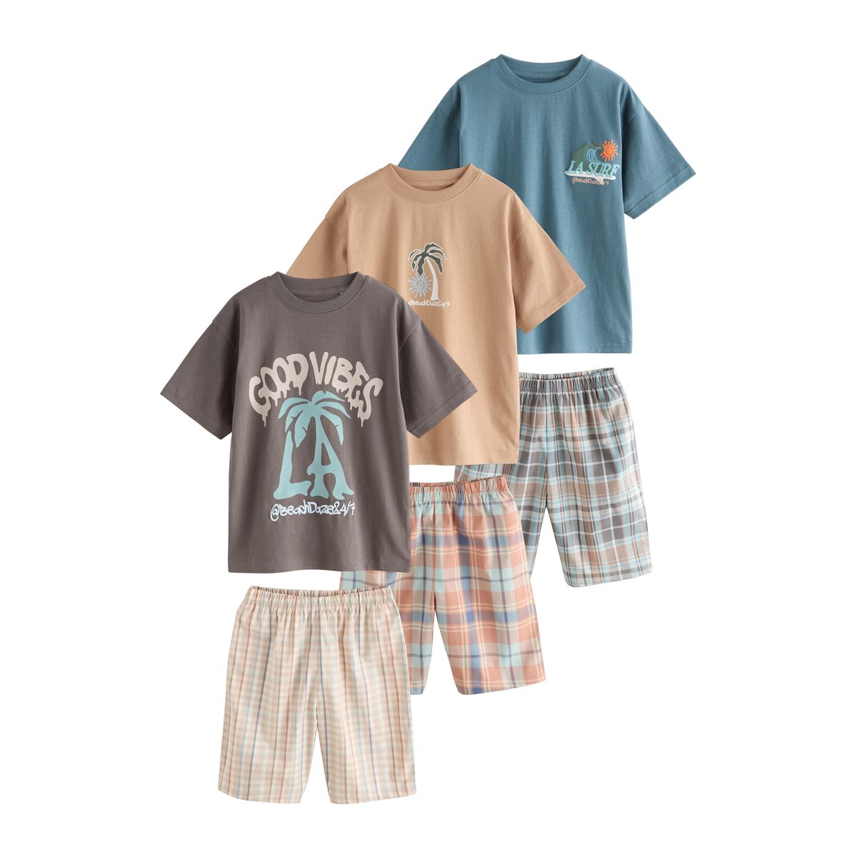 Pyjama short, lot de 3 multicolore, NEXT